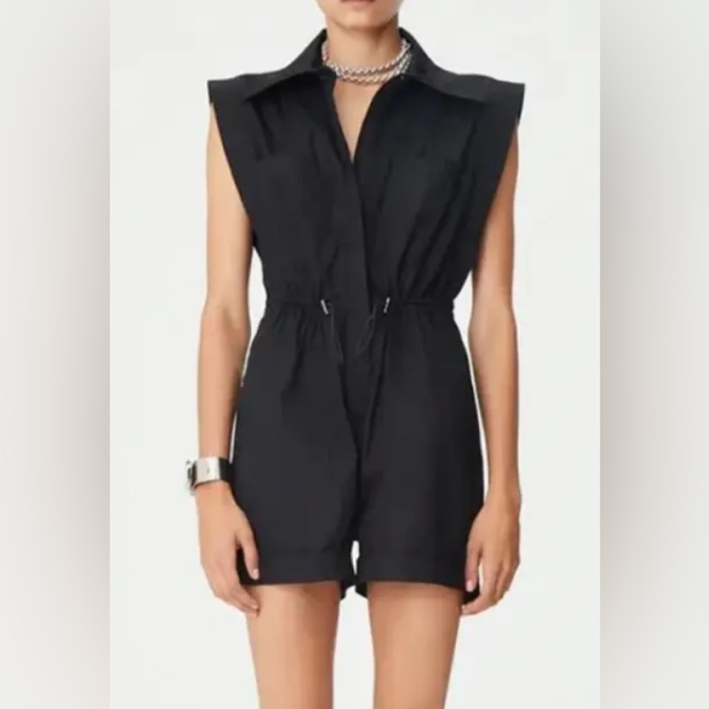 Chic Mariacher Black Sleeveless Romper